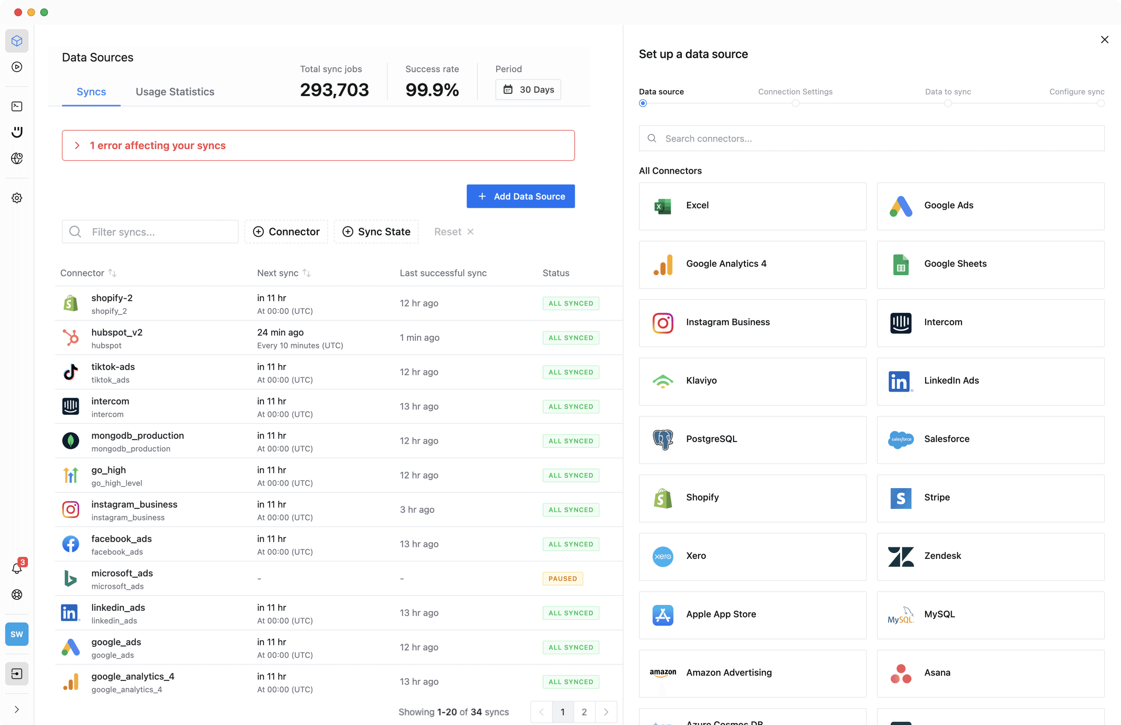 Weld Data Sources