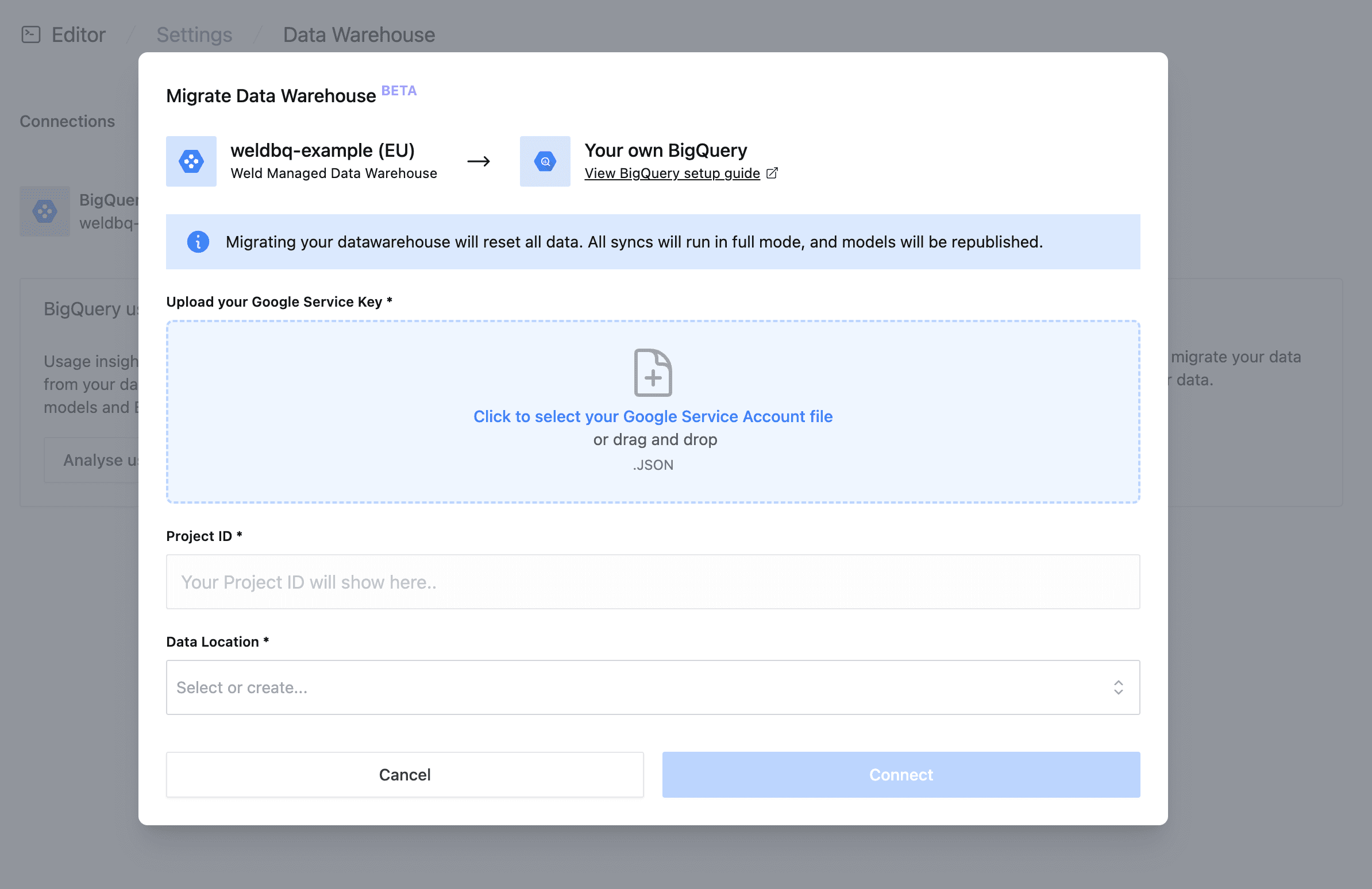 Permission error in Weld.