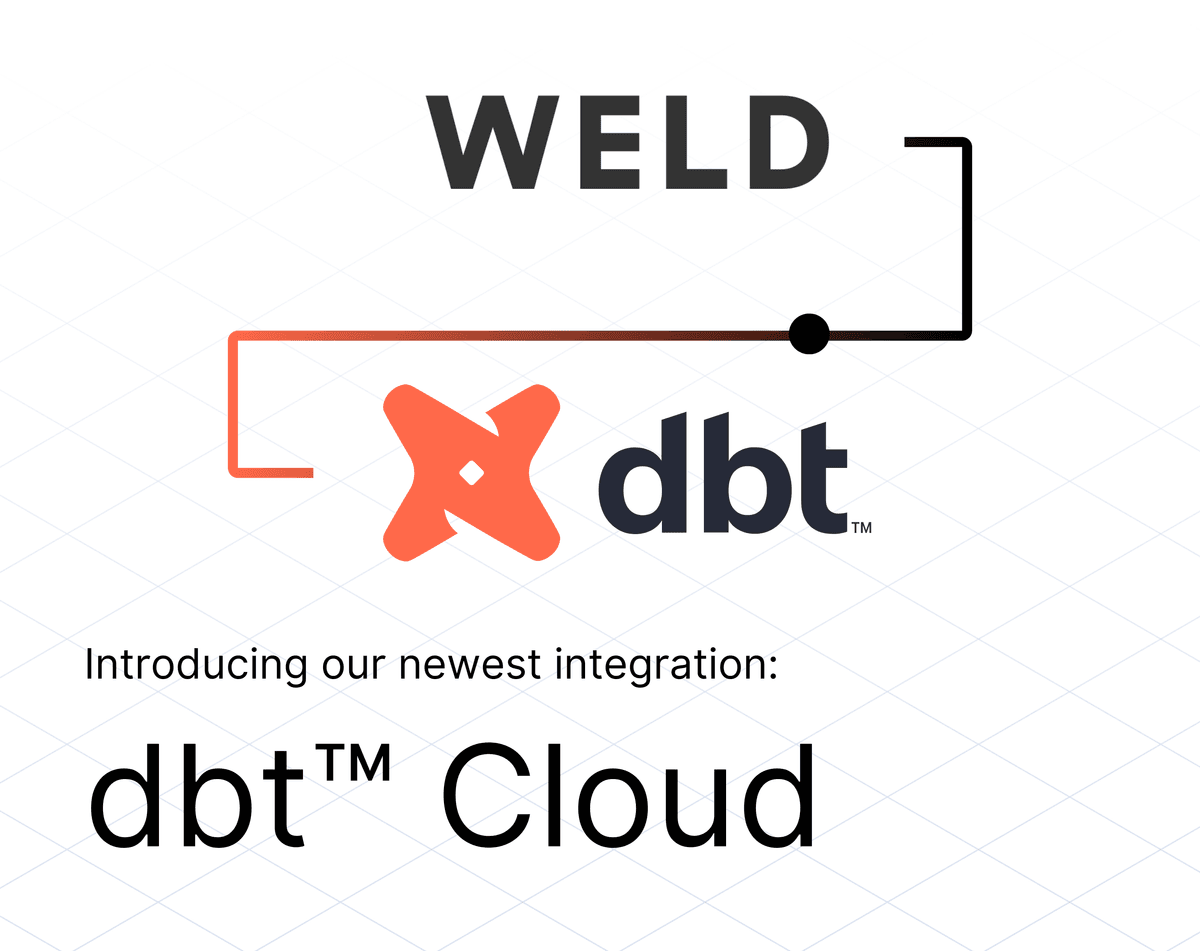 Introducing dbt Cloud integration with Weld for seamless data transformation workflows/