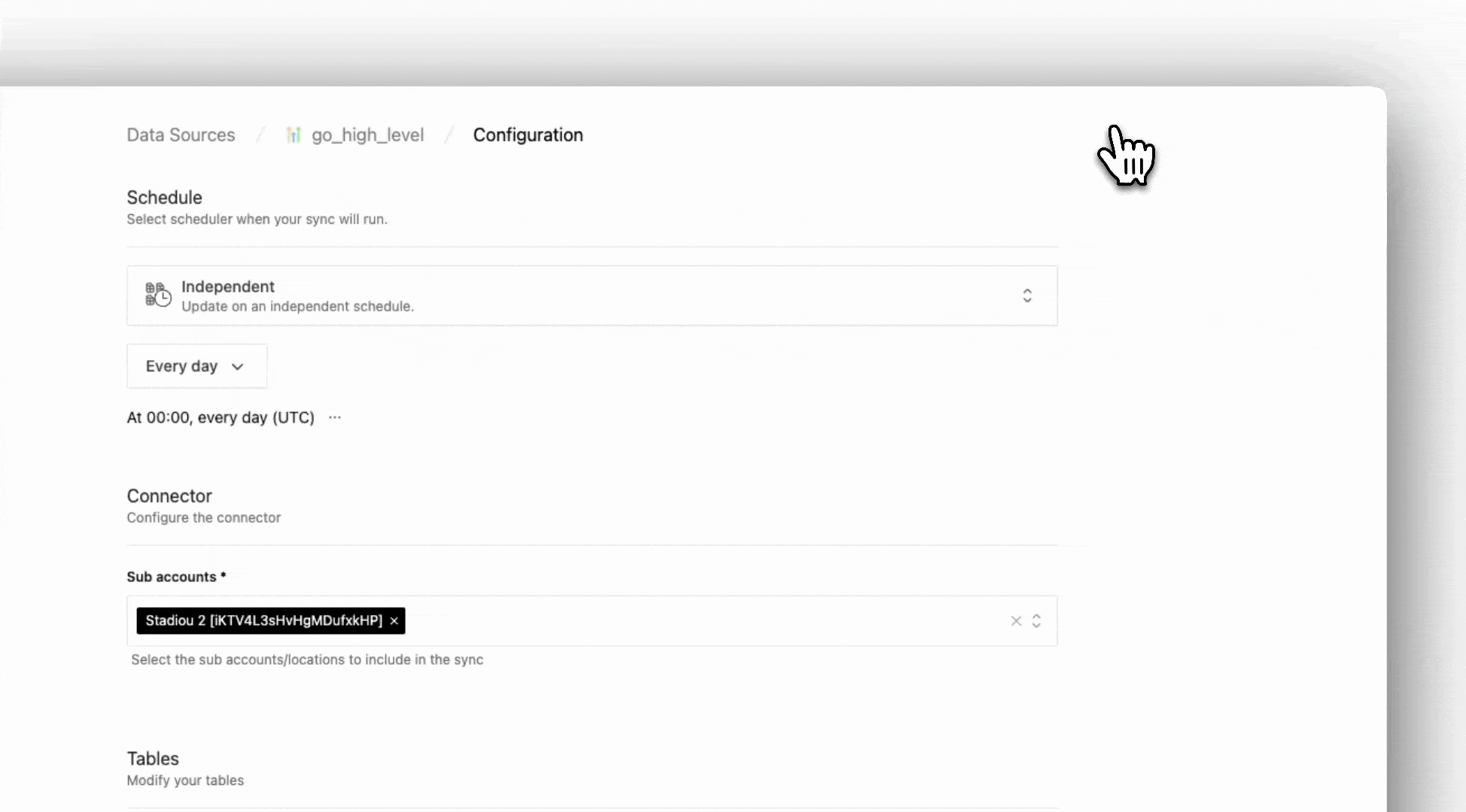 reverse etl update set up new sync