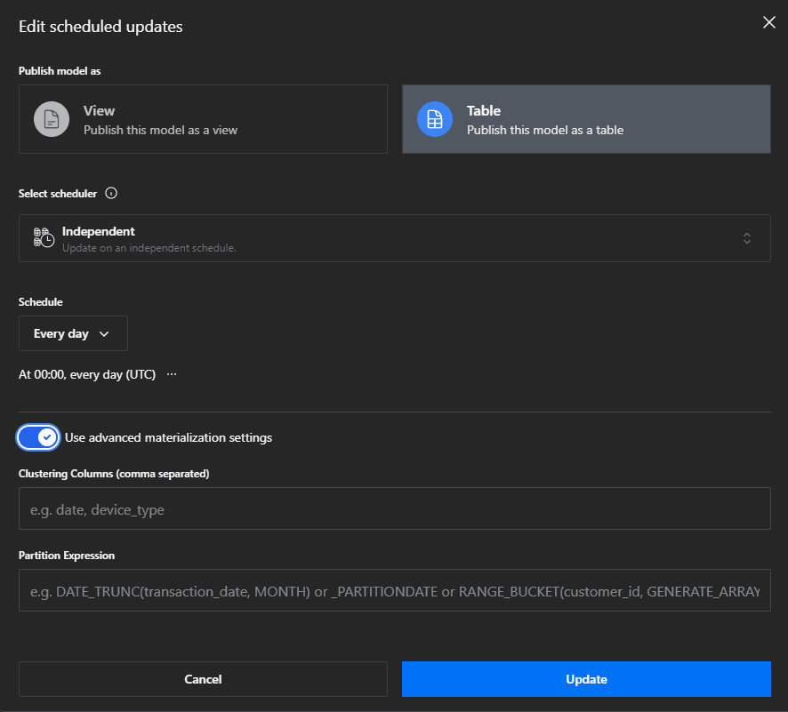 Partitioning example