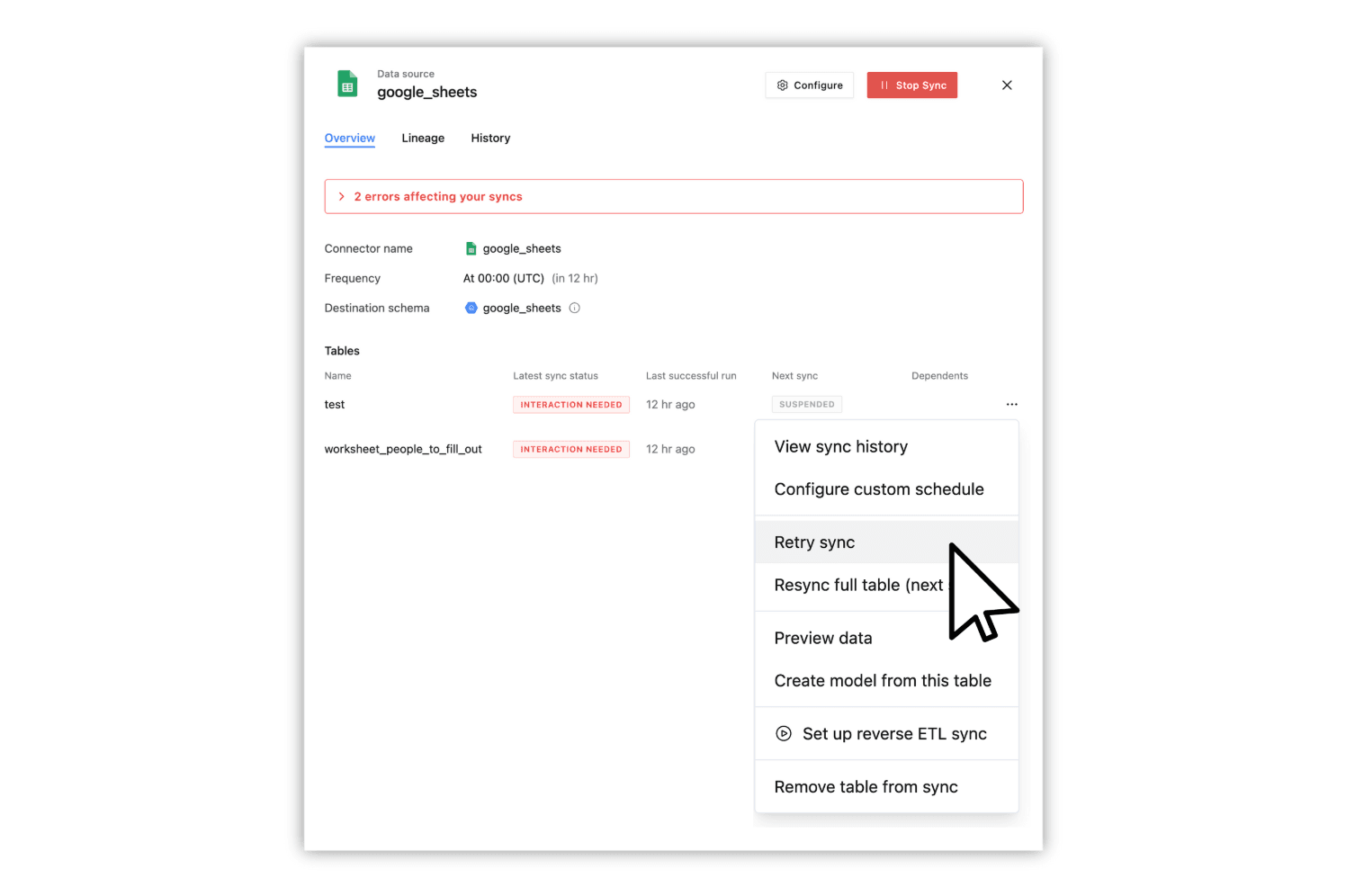 Retry failed ETL jobs in Weld with user‑resolvable locks