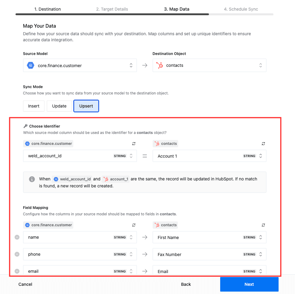choose sync mode