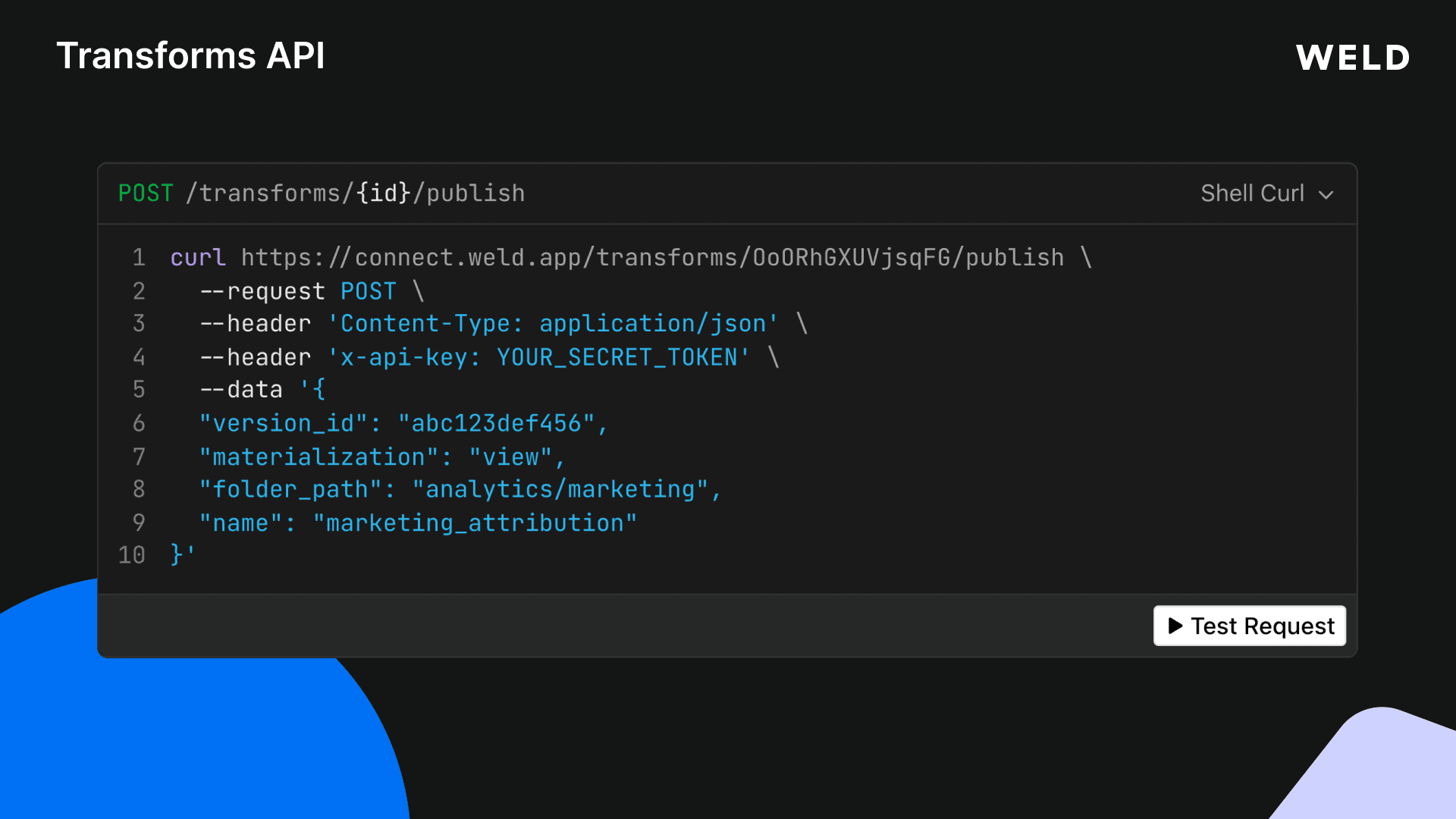 New: Manage Data Models via the Transforms API
