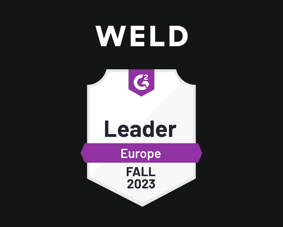 Weld Celebrates G2 Leader Badge Achievement for Fall 2023