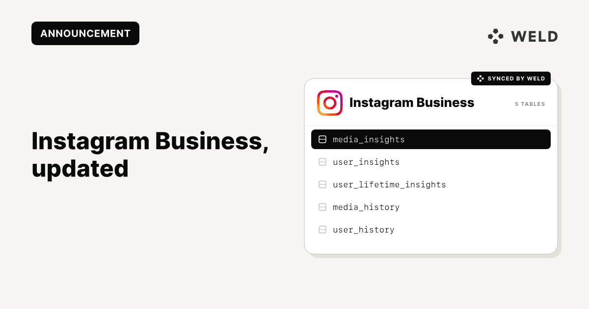 Instagram Business connector update: changes to metrics and schema (April 2025)