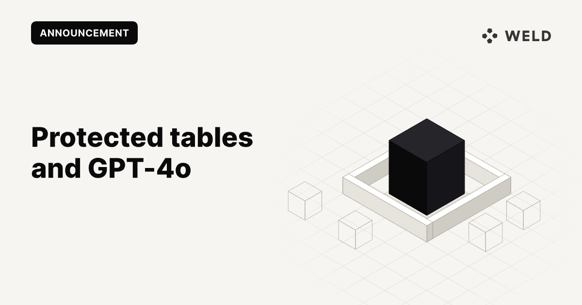 New feature Alert: Protected Tables & GPT-4o