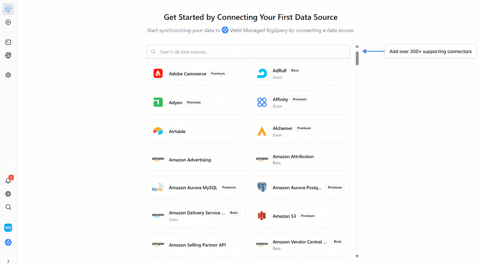 Showcasing Weld workspace