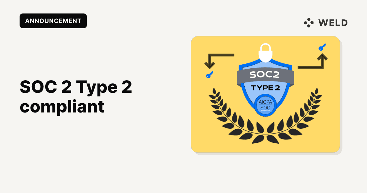 Announcing Weld’s SOC 2 Type 2 Compliance