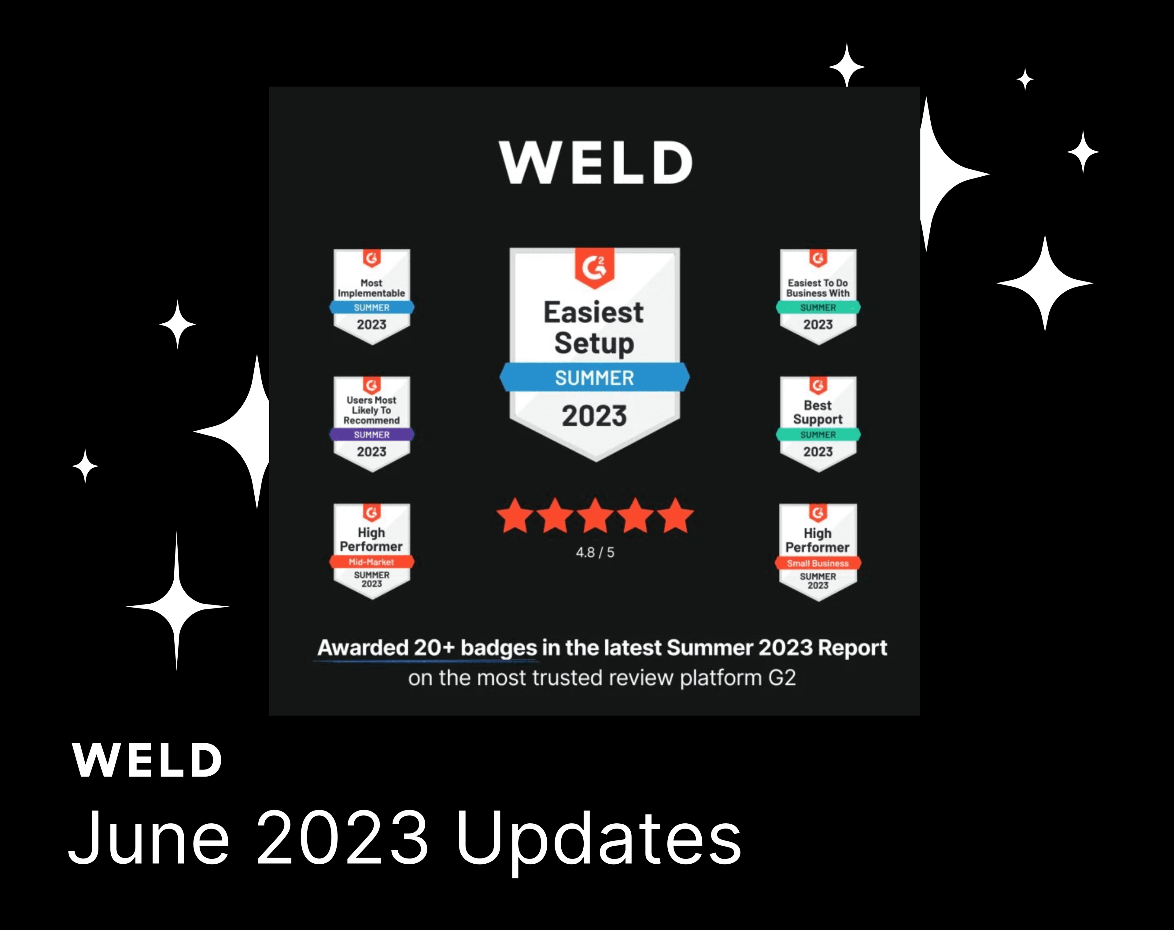Weld June 2023 Updates