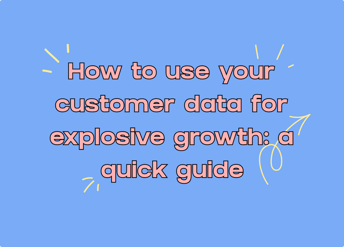 How To Use Your Customer Data For Explosive Growth: A Quick Guide image