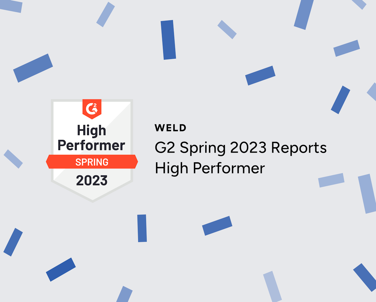 Weld Celebrates G2 High Performer Badge Achievement for Spring 2023 image